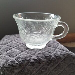 Vintage Indiana Glass Princess Clear with Grape Pattern